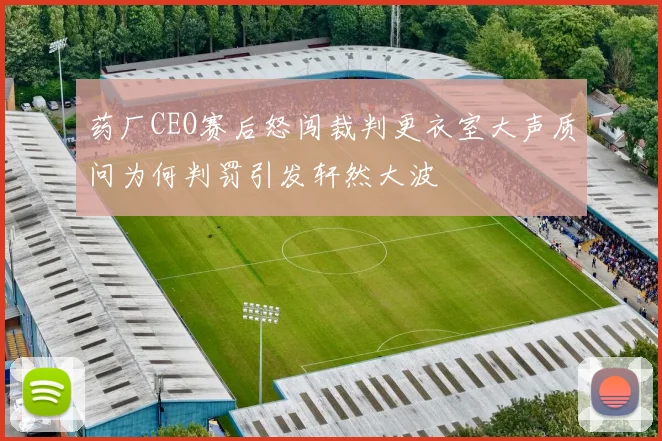 药厂CEO赛后怒闯裁判更衣室大声质问为何判罚引发轩然大波